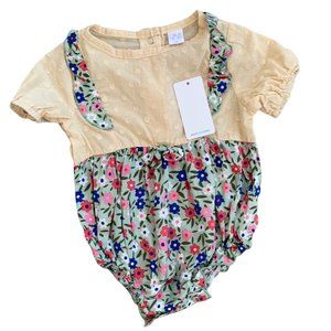 NWT Little Sun Floral Boho Romper